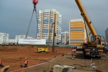 В первый камень строящейся школы заложили послание потомкам