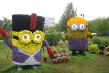 На фестивале цветов победу одержал «парк юрского периода» от компании «Махалля»