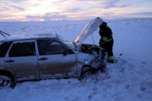 Из-за аварий и снега на трассе М-7 образуются многокилометровые пробки