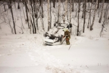 Из-за аварий и снега на трассе М-7 образуются многокилометровые пробки