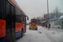 Челнинские дорожники вновь не справились со снегопадом