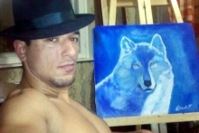 Челнинский художник Алексей Валетов поздравляет горожан с праздником защитника Отечества