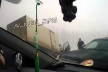 В массовом столкновении машин у деревни Кульшарипово погиб один человек