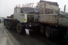 В массовом столкновении машин у деревни Кульшарипово погиб один человек