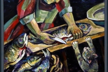 В Картинной галерее посетителей накормили настоящей ухой