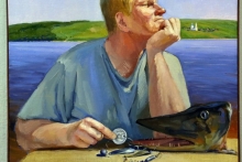 В Картинной галерее посетителей накормили настоящей ухой