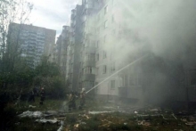 Как тушили пожар в доме 53/28 (фото)