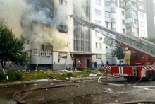 Как тушили пожар в доме 53/28 (фото)