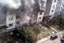 Как тушили пожар в доме 53/28 (фото)