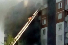 Как тушили пожар в доме 53/28 (фото)