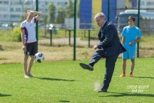 Наиль Магдеев сыграл в баскетбол на новой спортплощадке челнинского института КФУ